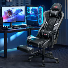 Douxlife Gaming Stuhl mit Massage Fußstütze Ergonomischer