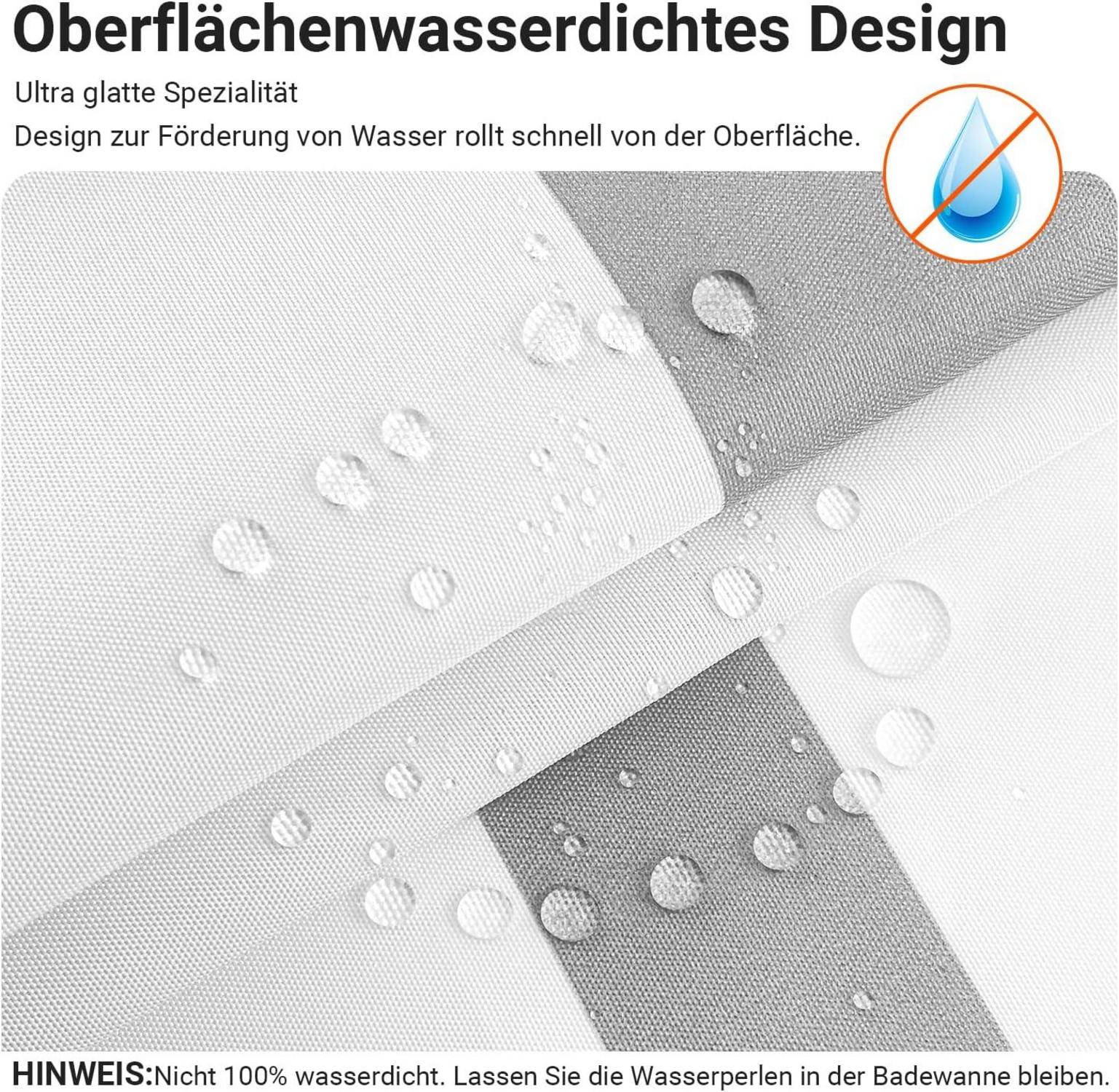 Duschvorhang Antischimmel Textil 150x180cm wasserabweisend