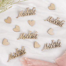 Holz Konfetti Herz Streudeko Hochzeit Rustikale Tischdeko