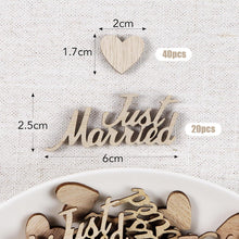 Hochzeit Konfetti Holz Herz Deko Streudeko 60 Stück Just