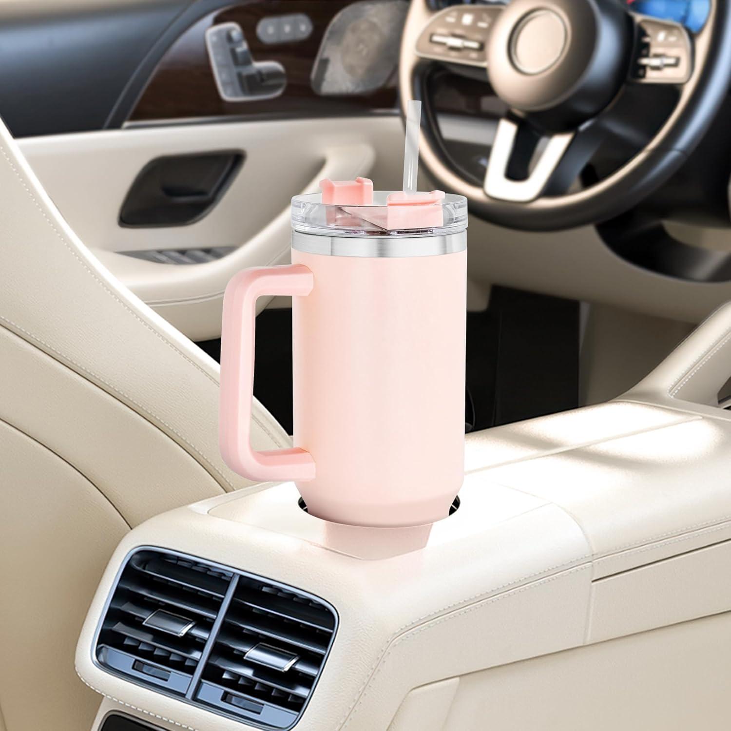 40oz Thermobecher mit Strohhalm und Henkel, Edelstahl, 1180