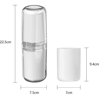 Reise Zahnbürsten Etui 4-in-1 Transparent Wasserdicht