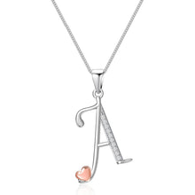 Initialen-Halskette Silber 925 Zirkonia