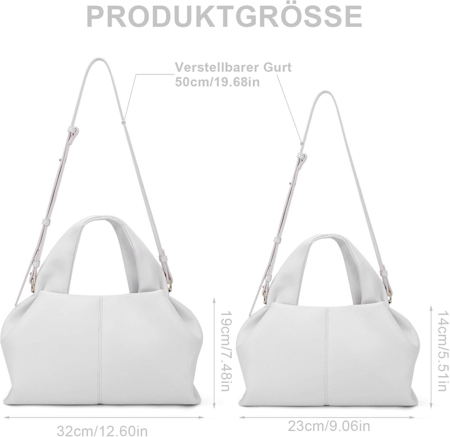 TIAASTAP Damen Handtasche Vintage PU Leder Umhängetasche