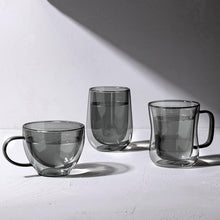 Doppelwandige Schwarz Gläser 350ml 2er Set - Kaffeegläser