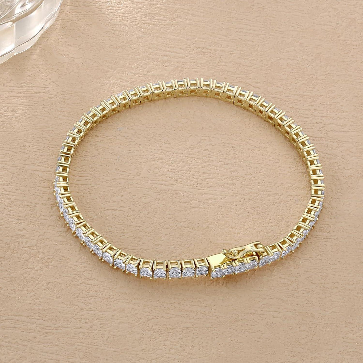 Echtsilber Tennisarmband mit Zirkonia