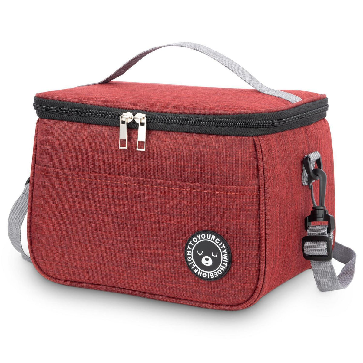 Isolierte Kühltasche 9L – Lunchbox für Arbeit, Reisen & Picknick (Rot)