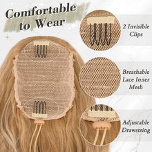 Blond Lockiger Pferdeschwanz Haarteil 66cm Lang Synthetik