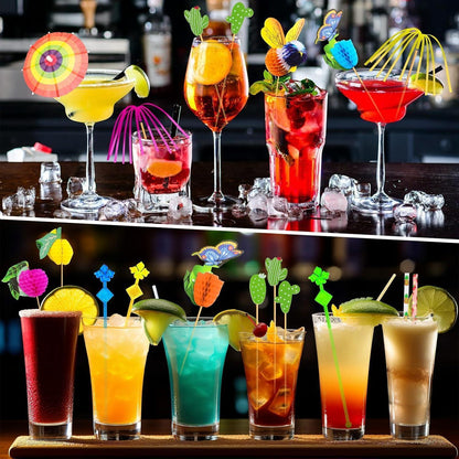 171-teiliges Cocktail Zubehör Set für Sommerparty & Bar