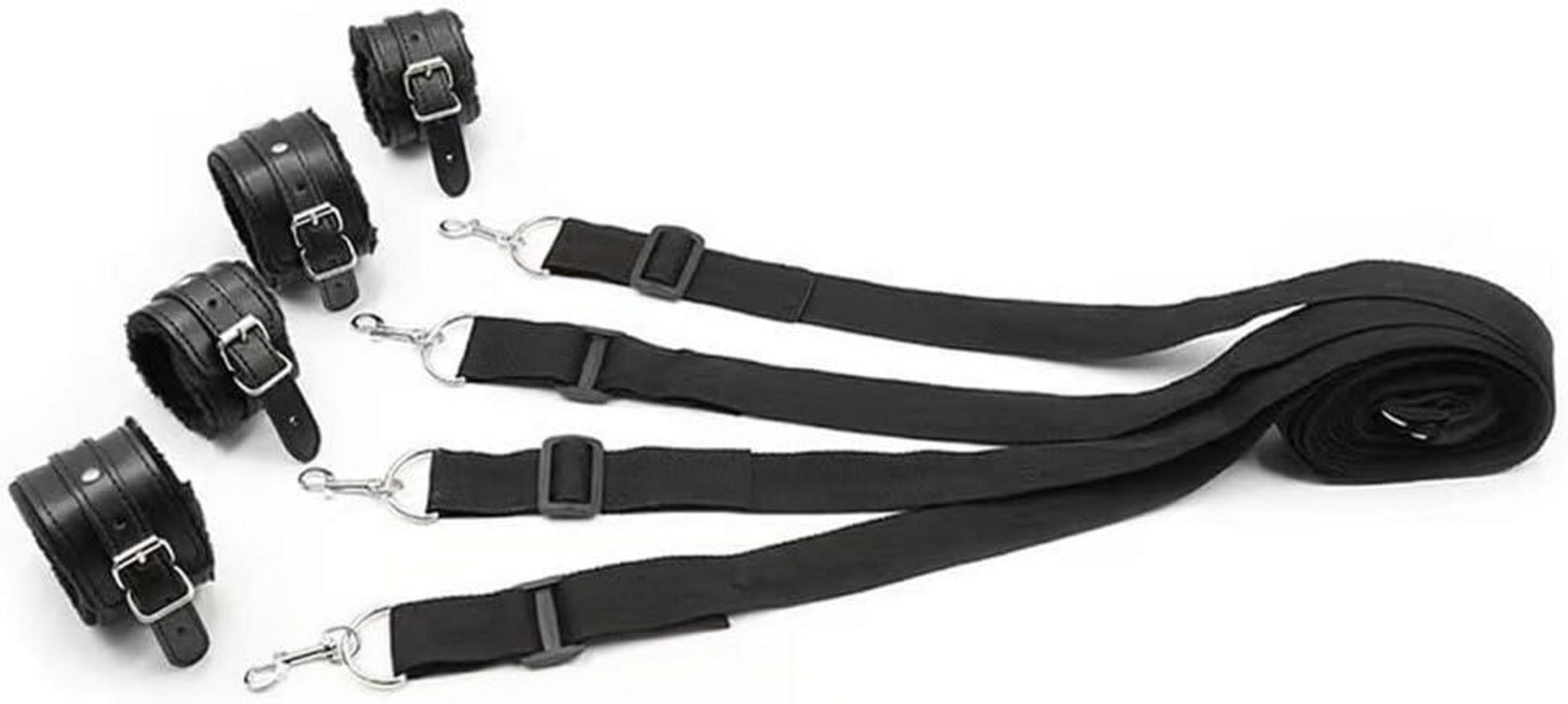 Bondage Set Bettfesseln Handfesseln Fußfesseln Augenbinde