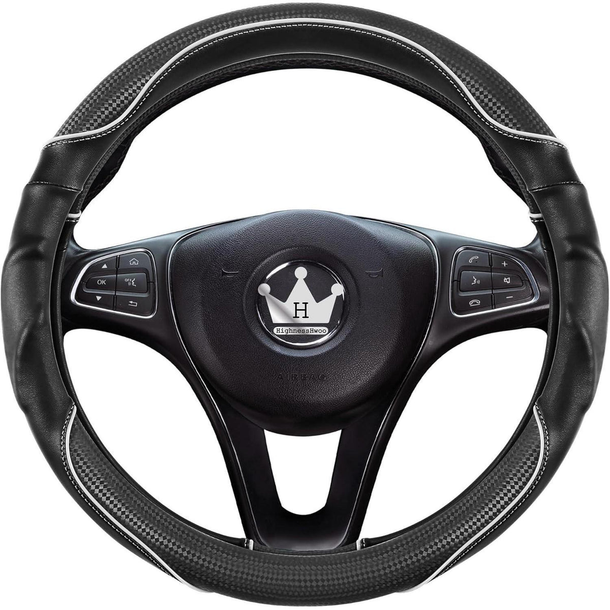 3D Auto Lenkradabdeckung Komfortgriff Massage, 37-38cm