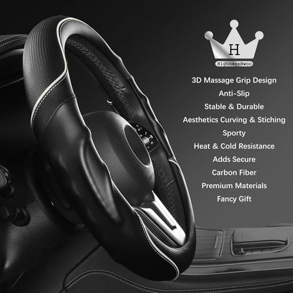 3D Auto Lenkradabdeckung Komfortgriff Massage, 37-38cm