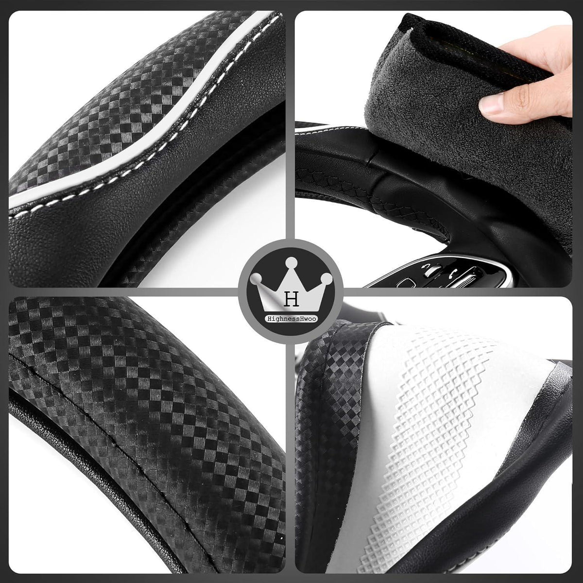 3D Auto Lenkradabdeckung Komfortgriff Massage, 37-38cm