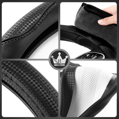 3D Auto Lenkradabdeckung Komfortgriff Massage Schwarz 39-41cm