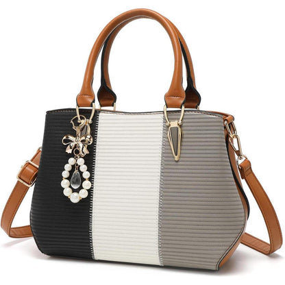 Miss Lulu Damen Handtasche Mittelgroß Farbblock