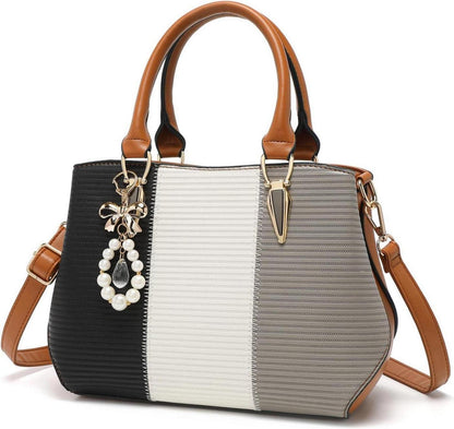 Elegante Miss Lulu Damen Handtasche mit Farbblock-Design