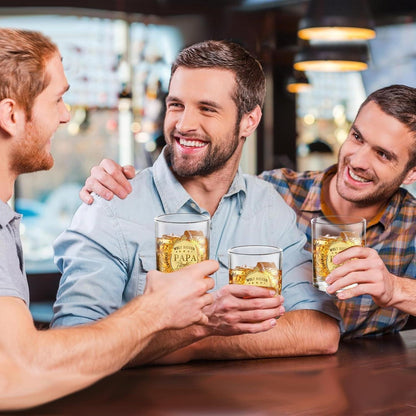 Personalisiertes Whisky Glas Set für Papa - Vatertagsgeschenk