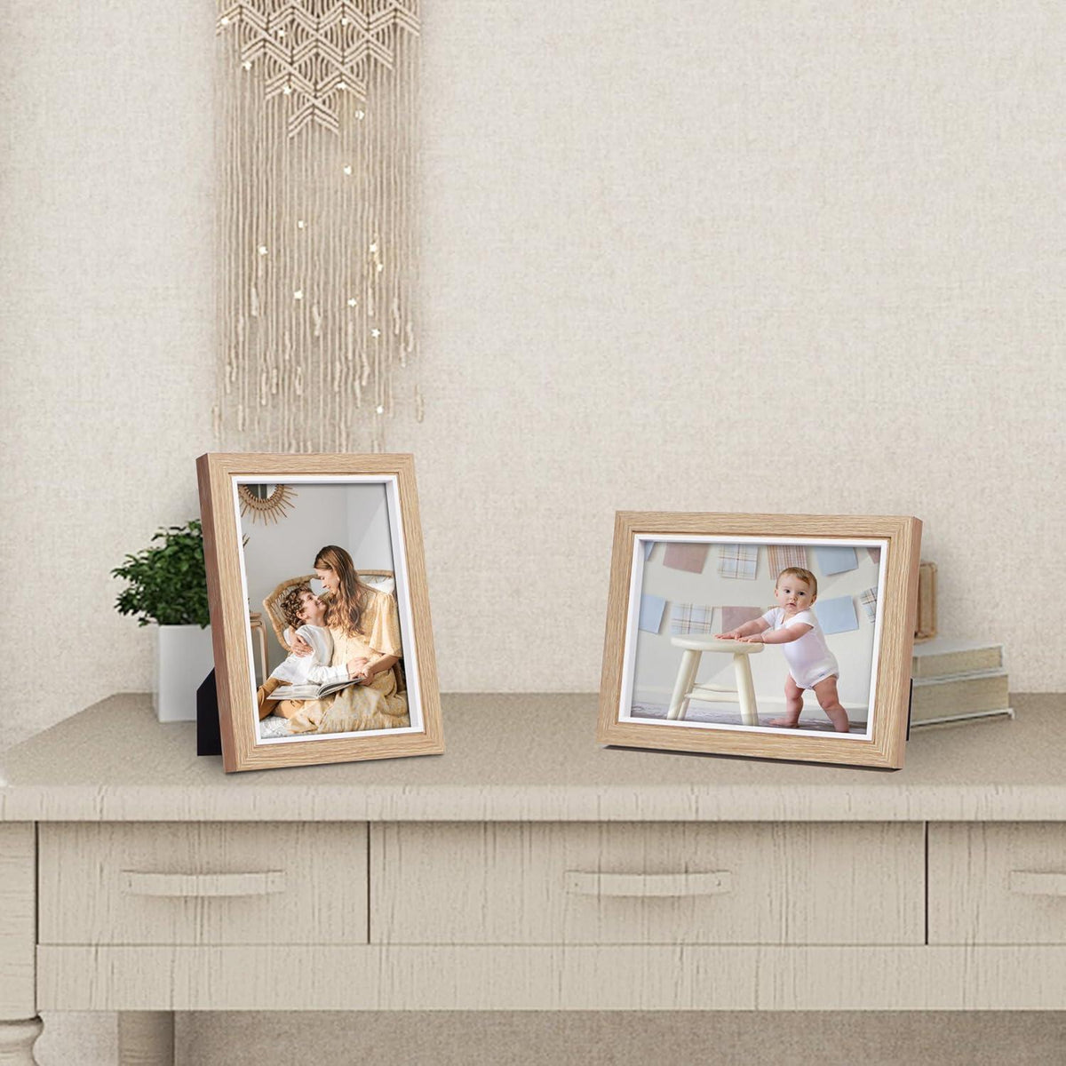 Shampsen 13x18 Bilderrahmen Holzmaserung Design mit echtem