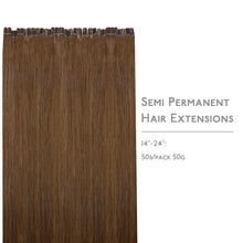 Echthaar Extensions U-Tip, 45cm, Helles Auburn Braun