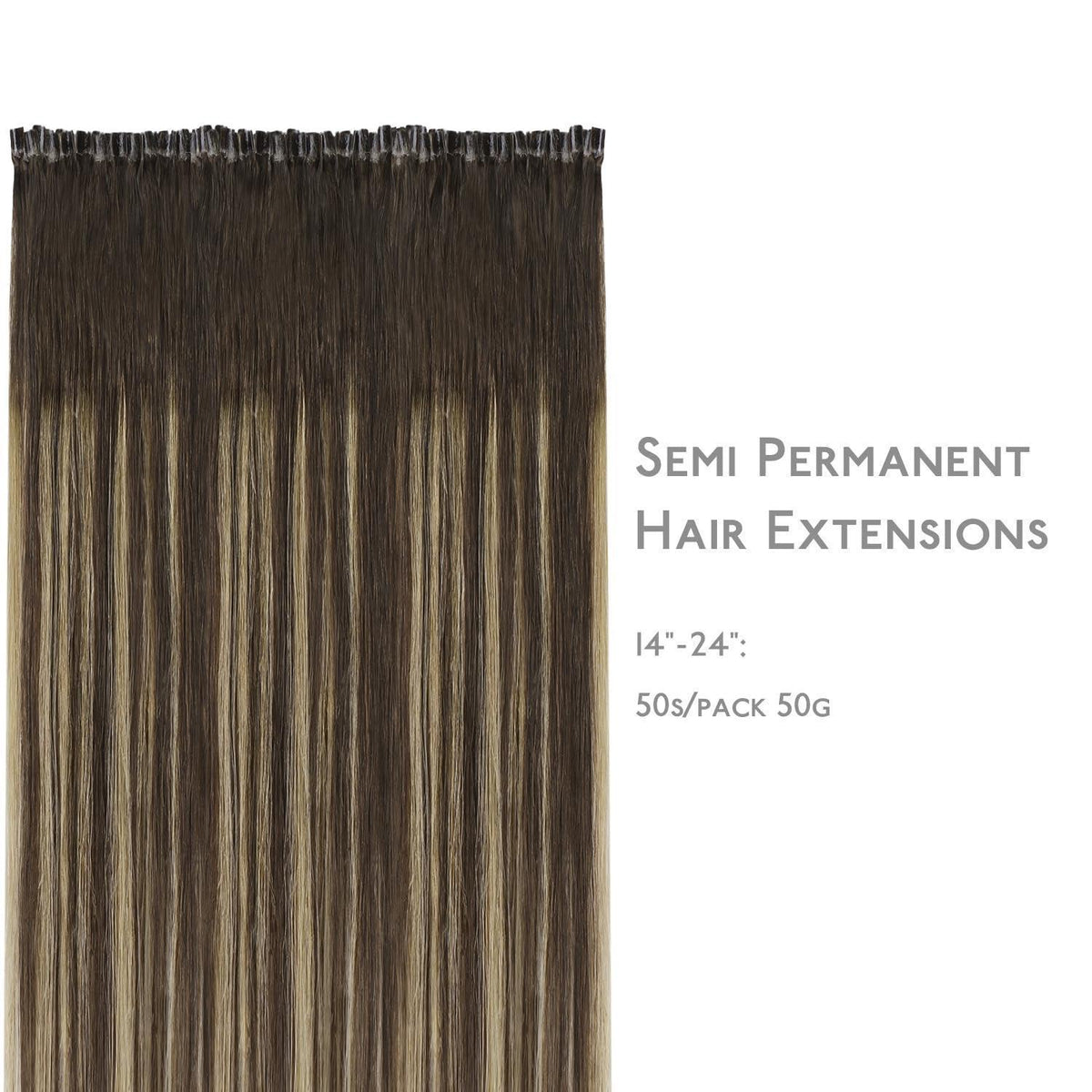 Echthaar Extensions U-Tip Bonding 60cm Schoko-Karamell