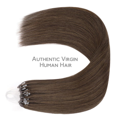 Remy Echthaar Microring Extensions – Hell Aschbraun 55cm