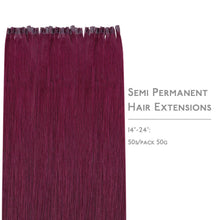 Echthaar Extensions U-Tip Burgund 50cm - 50g
