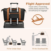British Traveller Reisetasche Damen 40x30x22CM Schwarz
