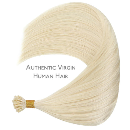 Echthaar Extensions U-Tip Platinblond 40cm 50g