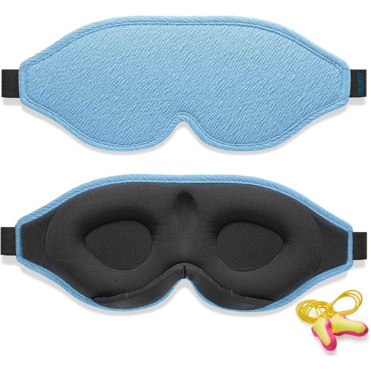 Schlafmaske 99,99% Lichtblockierend Blau