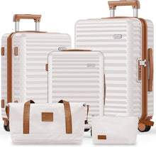 SHOWKOO Kofferset 5tlg Hartschale Polycarbonate Handgepäck Set