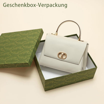 Handtasche Damen Leder Umhängetasche abnehmbarer Schultergurt Luxus