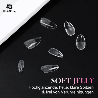 Mandel Gel Nägel 216 Stück – Oval & Almond Full Cover Tips