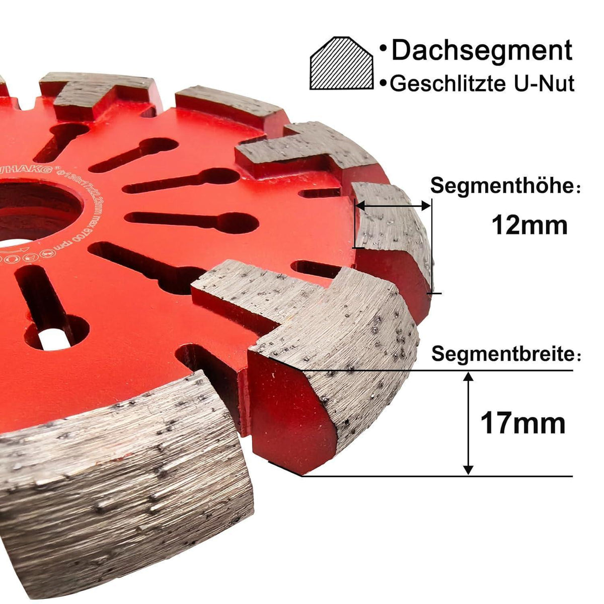 Diamant Frässcheibe 130mm für Fußbodenheizung in Beton & Estrich