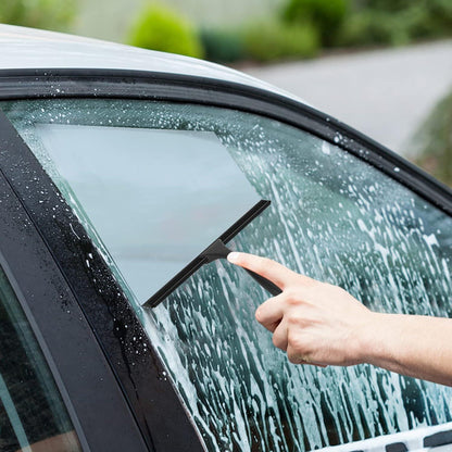 Duschabzieher Glastür Edelstahl Fenster Squeegee Allzweck Schwarz