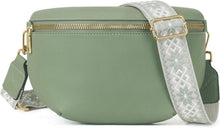 Damen Umhängetasche Crossbody RFID Schutz Veganes Leder