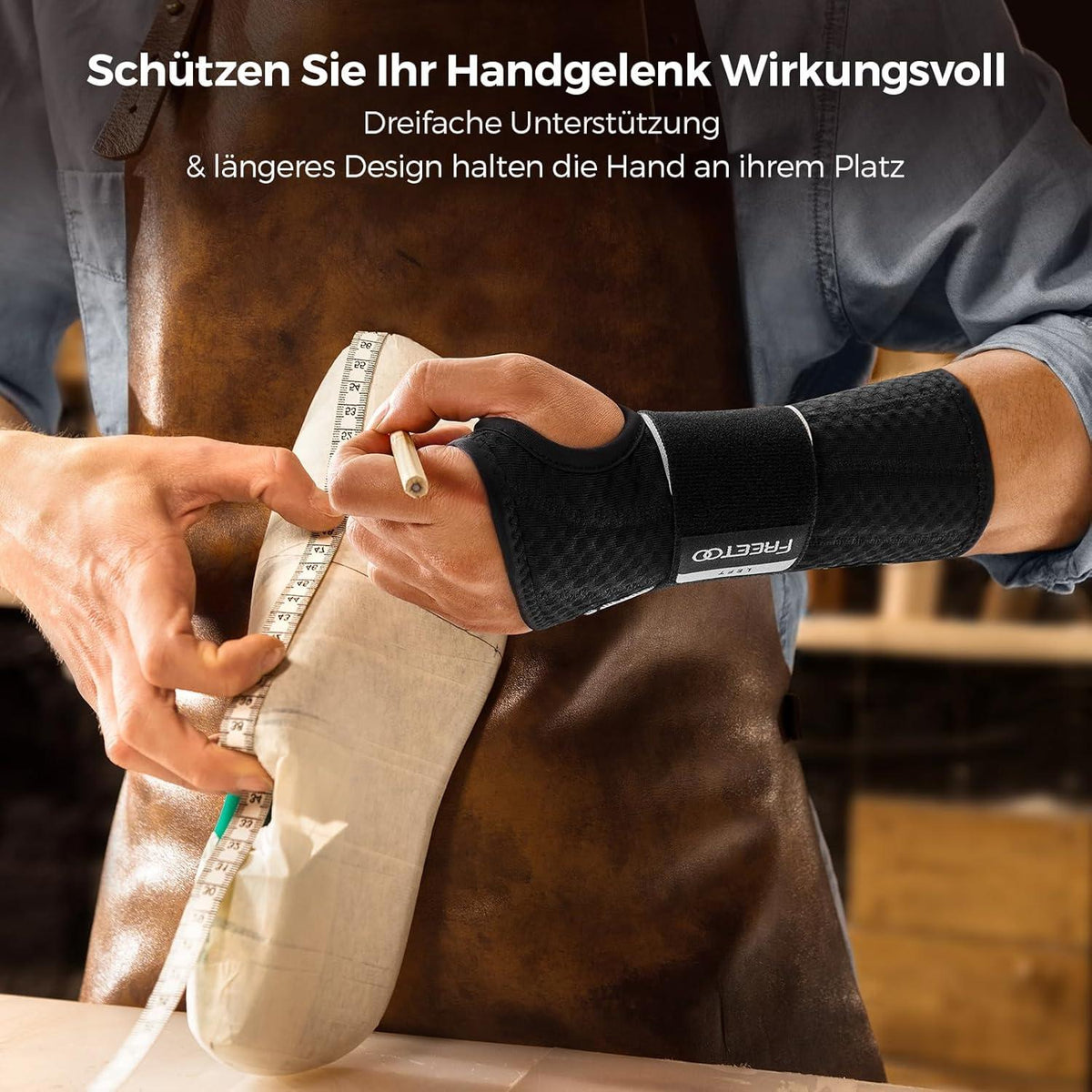 Handgelenkstütze mit Bionischer Schiene, Einstufig Tragen, Handgelenk