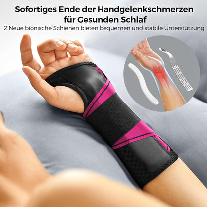 Handgelenkstütze mit Bionisch Karpaltunnel Schiene für RSI