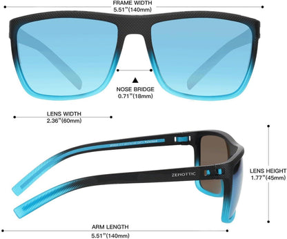 Polarisierte Herren-Sonnenbrille TR90 Rahmen UV400 Schutz
