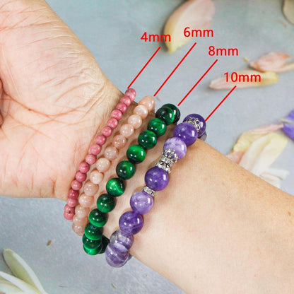 Naturstein Perlen 8mm Grün Türkis 45 Stück für Schmuck DIY