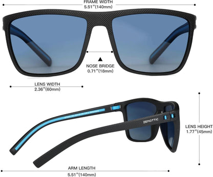 Polarisierte Sonnenbrille Herren TR90 Rahmen UV400 Schutz