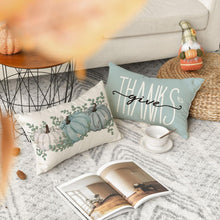 Blauer Herbst Kissenbezüge Set 30x50cm Couch Deko