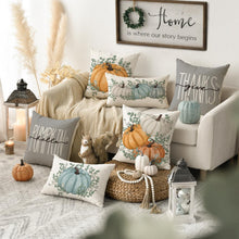 Herbst Deko Kissenbezüge 4er Set 40x40 cm Orange Sofa Couch