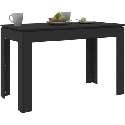 Esstisch Schwarz 120x60 cm – Minimalistisch & Elegant