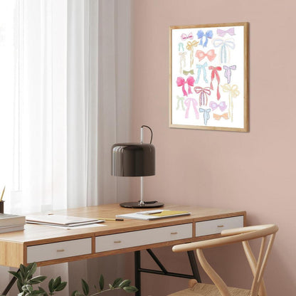 Rosa Fliege Leinwandbilder 30x40cm für Schlafzimmer - NymphFable