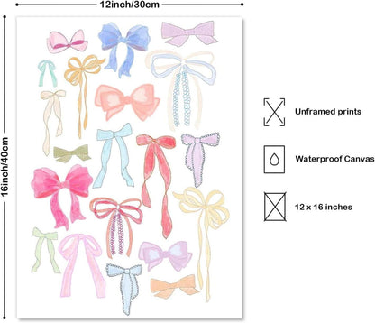 Rosa Fliege Leinwandbilder 30x40cm Girly Schlafzimmer Deko Fade Resistent