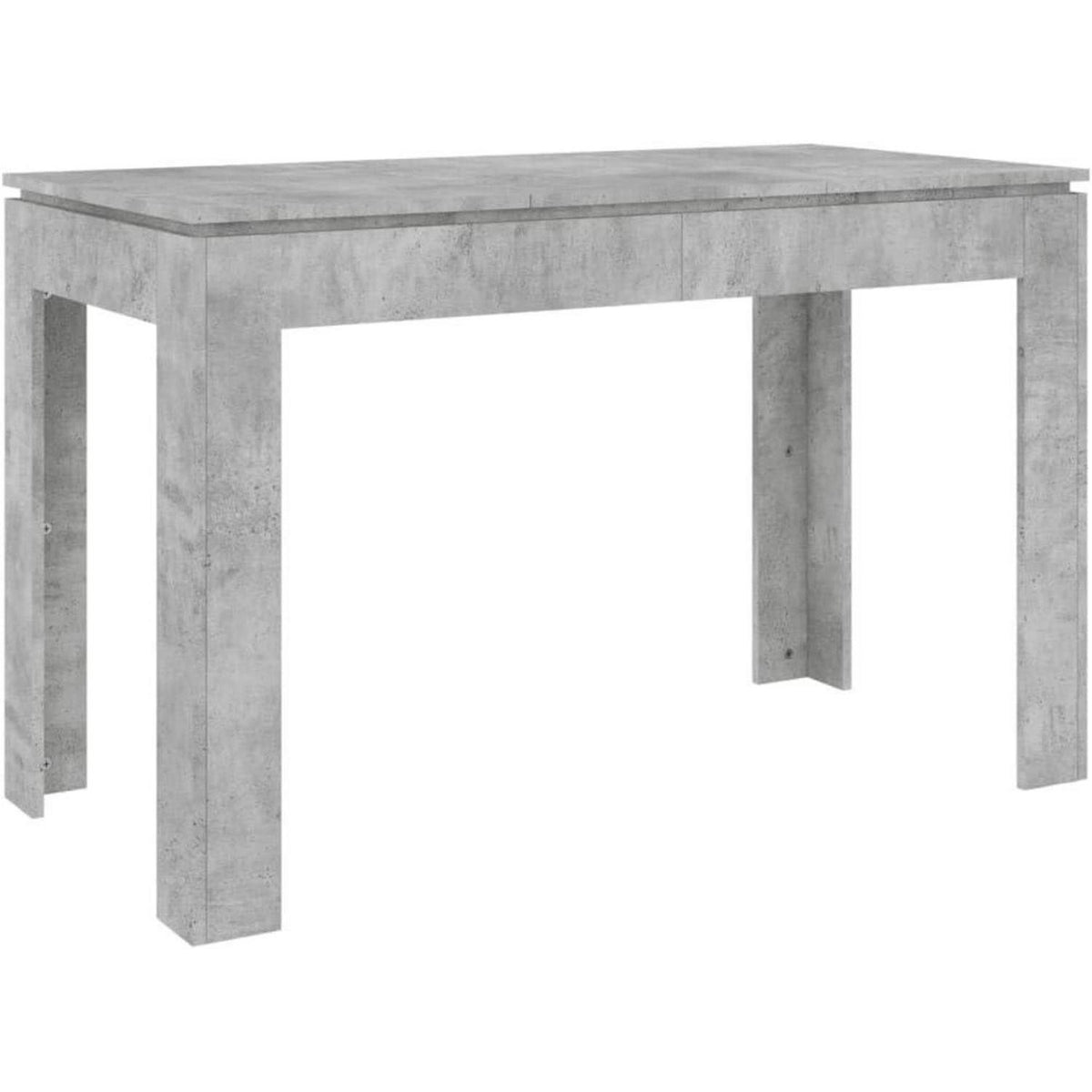 Minimalistischer Esstisch 120x60 cm – Betongrau