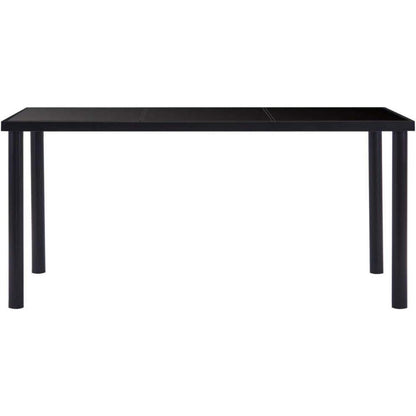 Esstisch Altholz Schwarz 160x80x75cm – Retro Einrichtungszauber