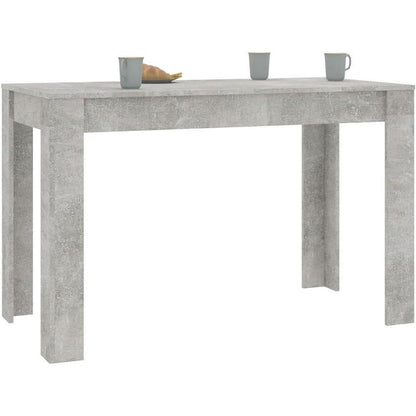 Minimalistischer Esszimmertisch 120x60 cm Betongrau