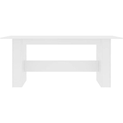 Rechteckiger Esstisch Weiß 180x90cm | Küchentisch Industrial Stil