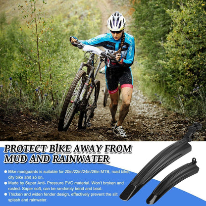 Fahrrad Schutzblech Set für MTB, Rennrad & Citybike 20-26 Zoll